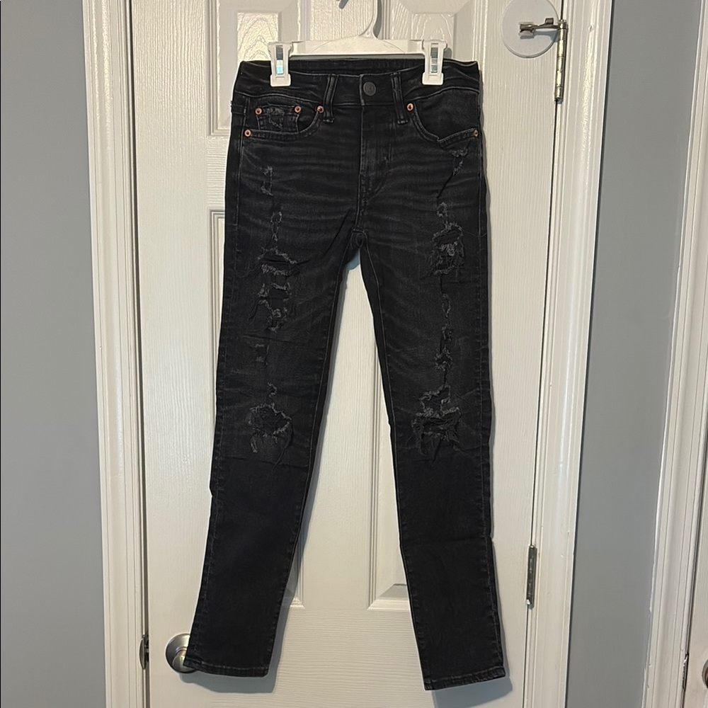AE AirFlex+ Ripped Men’s Slim Black Jean